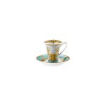 Versace tazza espresso con piattino prestige gala bleu