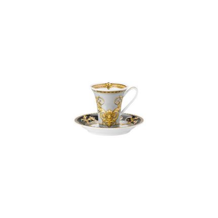 Versace tazza espresso con piattino prestige gala