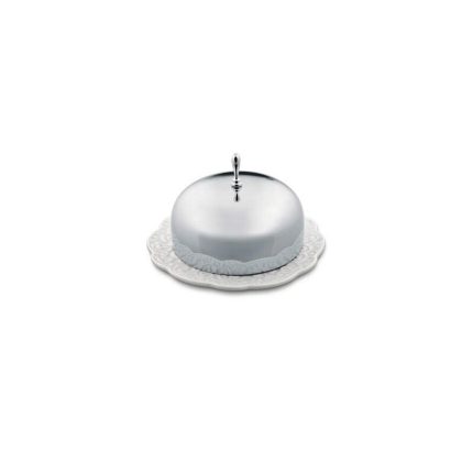 Alessi burriera in porcellana e acciaio dressed