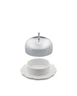 Alessi burriera in porcellana e acciaio dressed