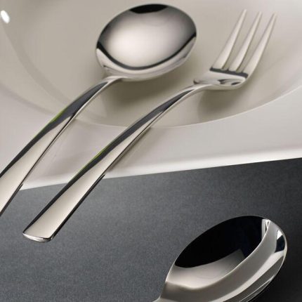 Villeroy & boch set di 2 cucchiai e 2 forchette per spaghetti daily line specials