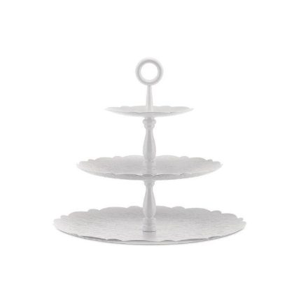 Alzata a tre elementi bianca dressed