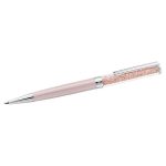Swarovski penna a sfera crystalline rosa laccato rosa cromato