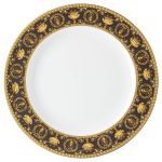 Versace piatto piano 27 cm i love baroque nero