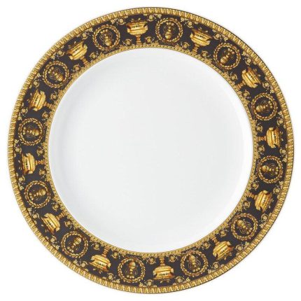 Versace piatto piano 27 cm i love baroque nero