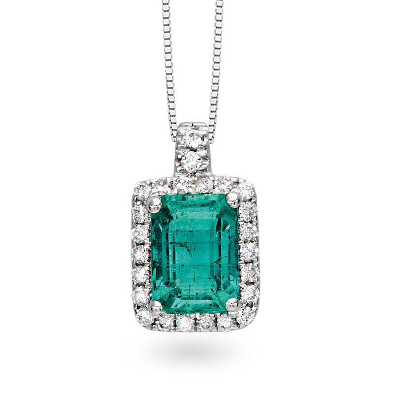 Donnaoro collierino con smeraldo e diamanti Donnaoro collierino con smeraldo e diamanti