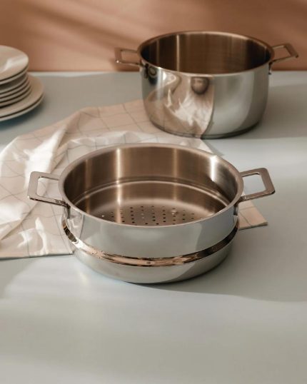 Alessi cestello per cottura a vapore Pots&Pans