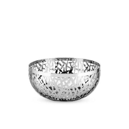 Alessi fruttiera acciaio lucido 29 cm cactus