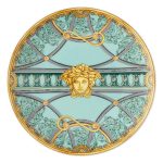 Versace piatto piano 17 cm scala palazzo verde