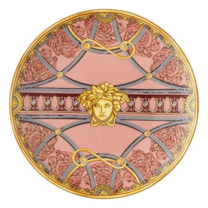 Versace piatto piano 17 cm scala palazzo rosa