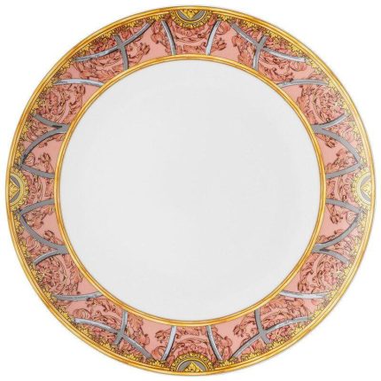 Versace piatto piano 28 cm scala palazzo rosa