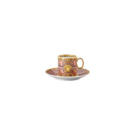 Versace tazza espresso con piattino scala palazzo rosa