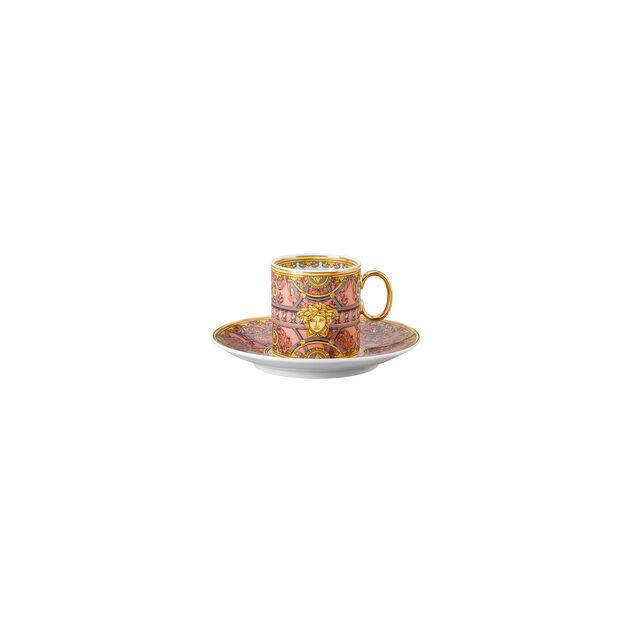 Versace tazza espresso con piattino scala palazzo rosa Versace tazza espresso con piattino scala palazzo rosa