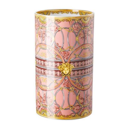 Versace vaso 30 cm scala palazzo rosa
