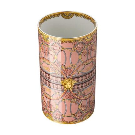 Versace vaso 30 cm scala palazzo rosa