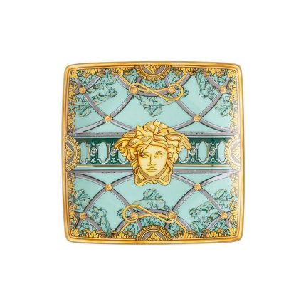 Versace coppetta quadrata 12 cm scala palazzo verde