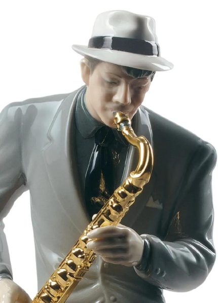Lladro sassofonista jazz