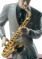 Lladro sassofonista jazz