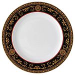 Versace piatto piano cm 27 medusa rosso