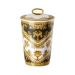 Versace candeliere con candela profumata e coperchio i love baroque
