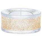 Swarovski porta tealight shimmer tono dorato