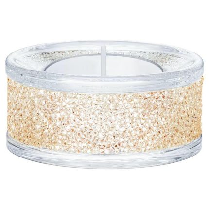 Swarovski porta tealight shimmer tono dorato