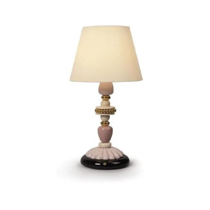 Lladro lampada da tavola firefly oro e rosa