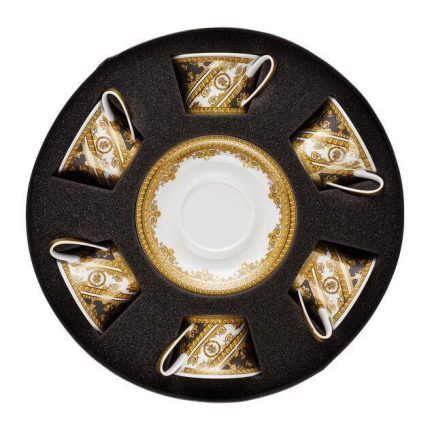 Versace set di 6 tazze the con piattini i love baroque