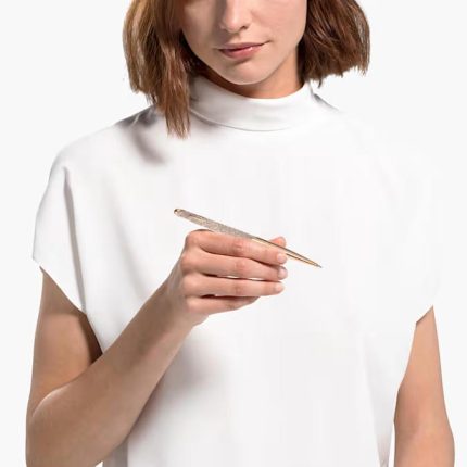 Swarovski penna a sfera crystalline nova tono oro rosa placcato color oro rosa