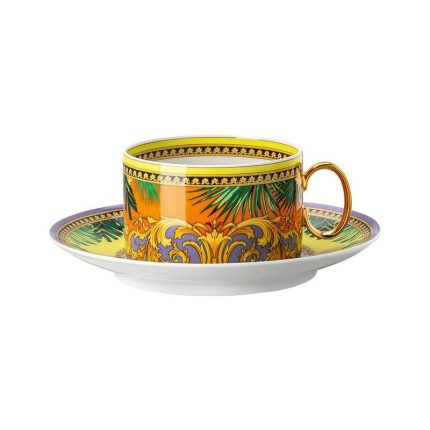 Versace 1 tazza the con piattino jungle animalier