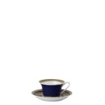 Versace tazza the con piattino medusa blu