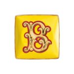 Versace coppetta quadrata 12 cm lettera B holiday alphabet