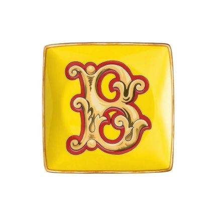 Versace coppetta quadrata 12 cm lettera B holiday alphabet