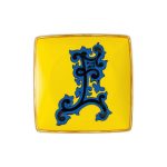 Versace coppetta quadrata 12 cm lettera E holiday alphabet