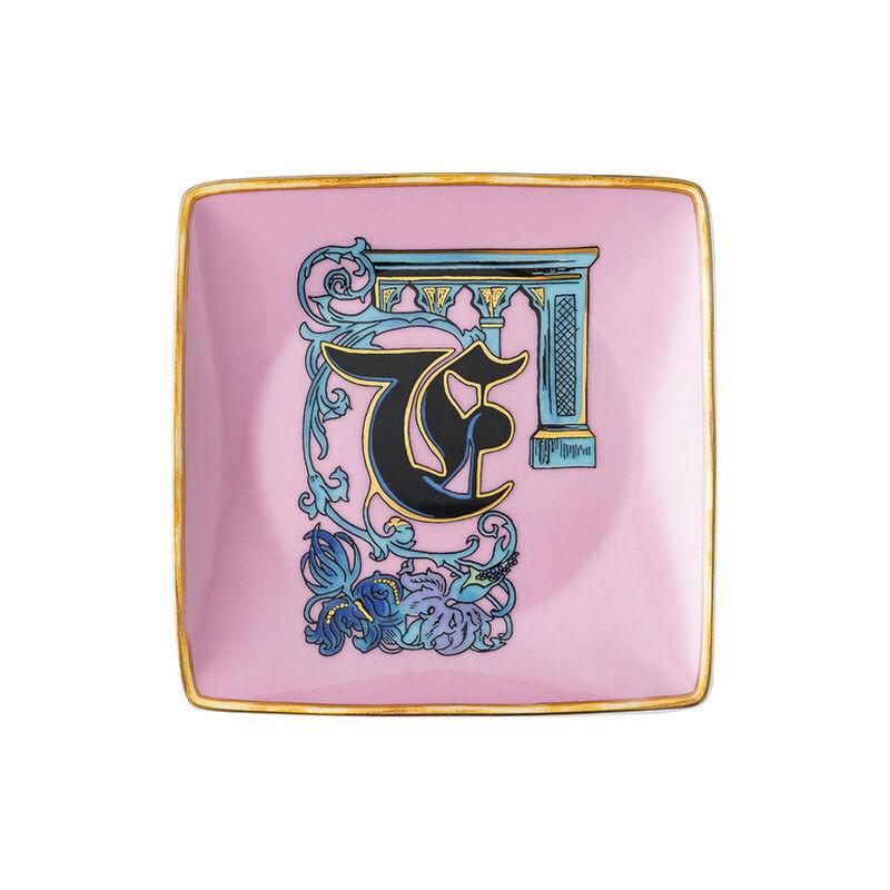 Versace coppetta quadrata 12 cm lettera F holiday alphabet Versace coppetta quadrata 12 cm lettera F holiday alphabet