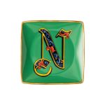 Versace coppetta quadrata 12 cm lettera N holiday alphabet