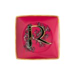 Versace coppetta quadrata 12 cm lettera R holiday alphabet