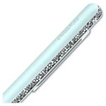 Swarovski penna a sfera crystal shimmer verde laccato verde cromato