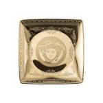 Versace coppetta quadrata 12 cm golden medusa