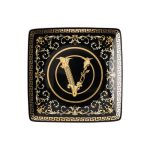 Versace coppetta quadrata 12 cm virtus gala black
