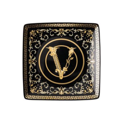 Versace coppetta quadrata 12 cm virtus gala black