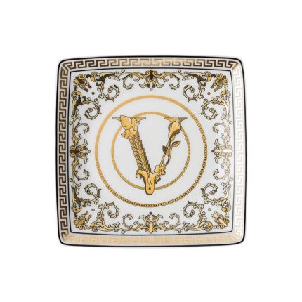 Versace coppetta quadrata 12 cm virtus gala white