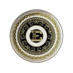 Versace piatto piano 17 cm lettera E virtus alphabet