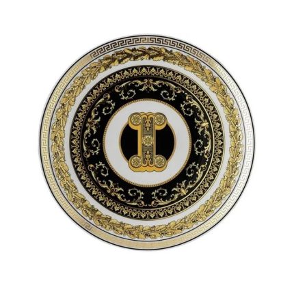 Versace piatto piano 17 cm lettera I virtus alphabet