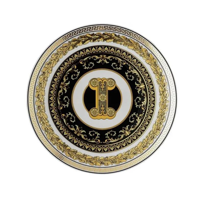 Versace piatto piano 17 cm lettera I virtus alphabet Versace piatto piano 17 cm lettera I virtus alphabet