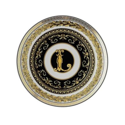 Versace piatto piano 17 cm lettera L virtus alphabet