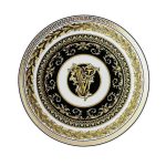 Versace piatto piano 17 cm lettera V virtus alphabet