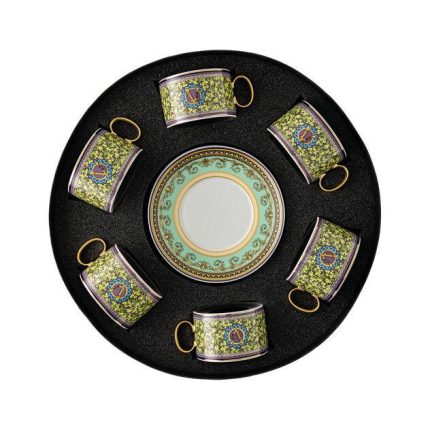 Versace set di 6 tazze the con piattini barocco mosaic