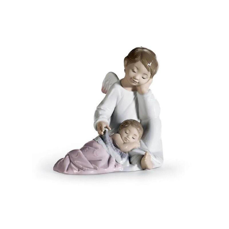 Lladro il mio angolo custode rosa