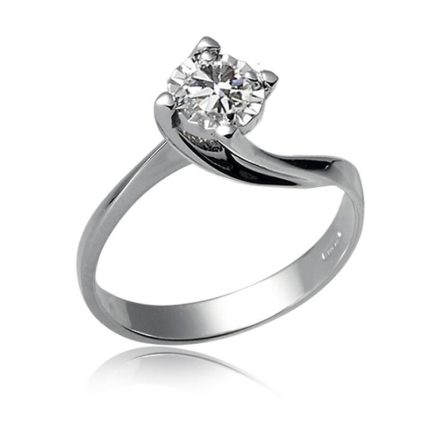 Donnaoro luce anello solitario con diamante
